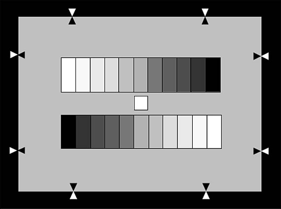 NHK 11階灰階測試卡測試飽和度