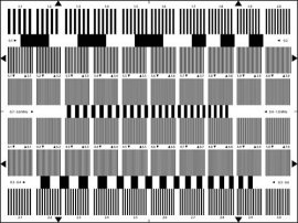 精確分辨率測(cè)試卡